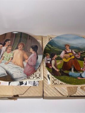 Sound of Music Collector Plates Vintage 1986 Set of 2 Plates w/COA’s by Knowles
